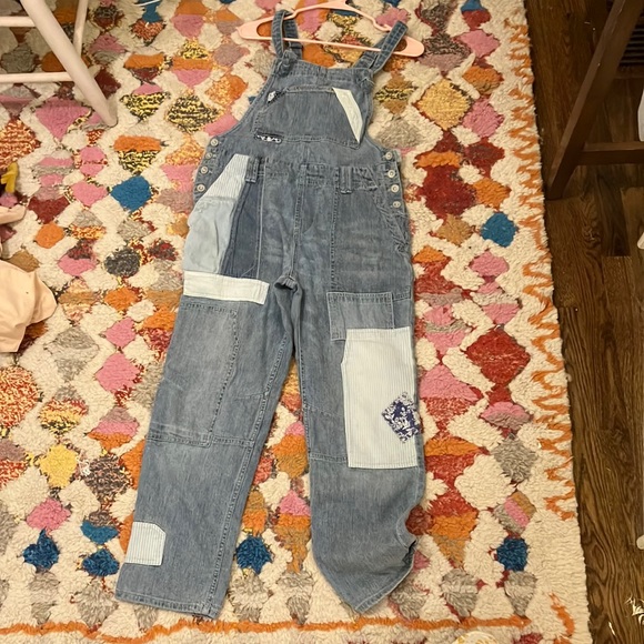 Anthropologie Patched Overalls - Picture 1 of 2